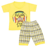 Boys Half Sleeves Short Suit - Yellow, Kids, Boys Sets And Suits, Chase Value, Chase Value