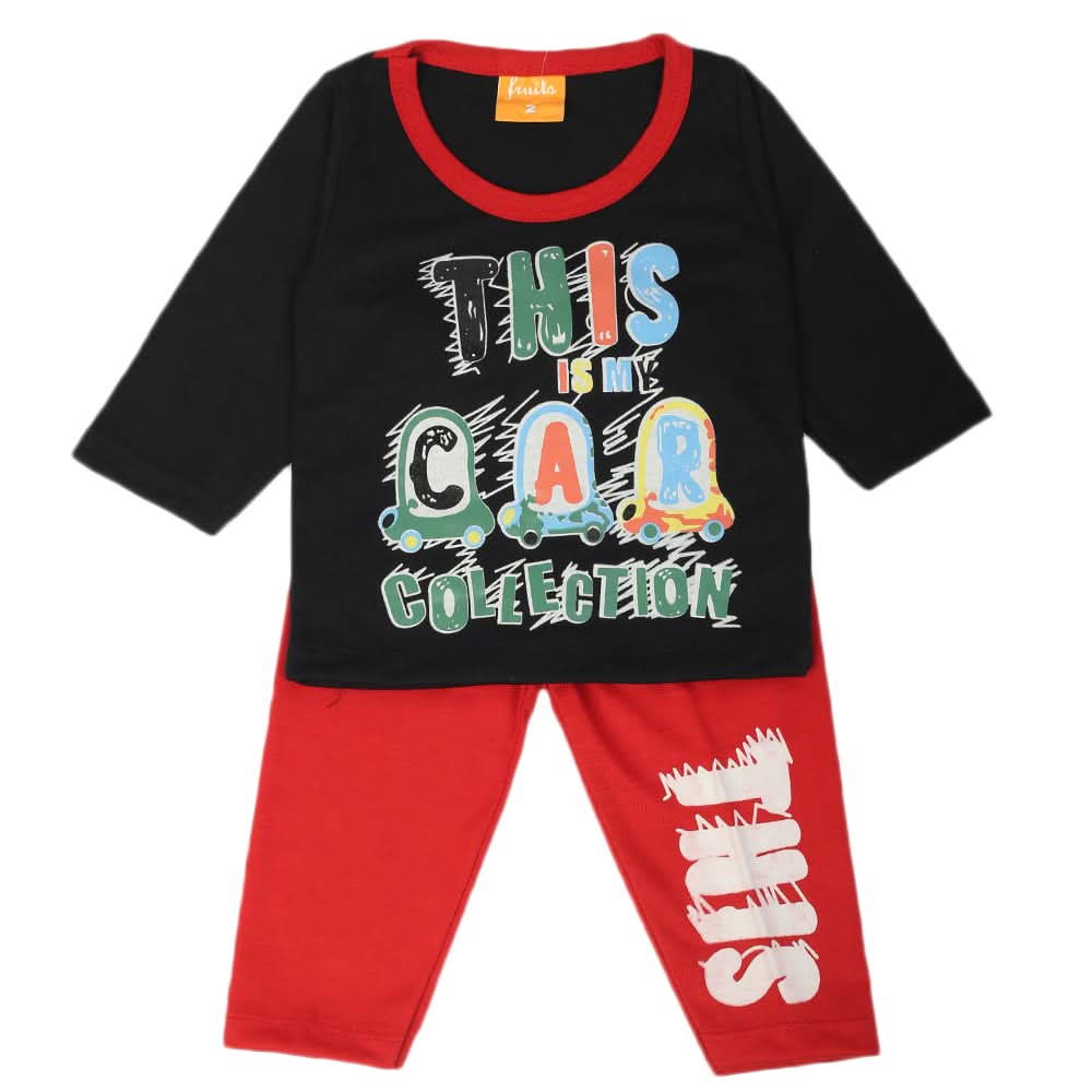 Newborn Boys Full Sleeves Suit - Black, Newborn Boys Sets & Suits, Chase Value, Chase Value