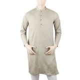 Men's Mashriq Slim Fit Kurta - Beige, Men, Kurtas, Chase Value, Chase Value
