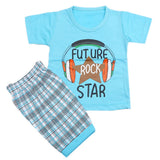 Boys Half Sleeves Short Suit - Sky Blue, Kids, Boys Sets And Suits, Chase Value, Chase Value