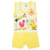 Newborn Sando Suit - Yellow, Newborn Boys Sets & Suits, Chase Value, Chase Value