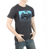 Men's Half Sleeves Printed T-Shirt - Dark Grey, Men, T-Shirts And Polos, Chase Value, Chase Value