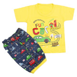 Boys Half Sleeves Short Suit - Yellow, Kids, Boys Sets And Suits, Chase Value, Chase Value