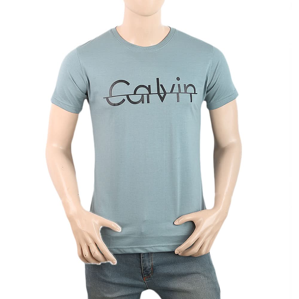Men's Half Sleeves Printed T-Shirt - Steel Grey, Men, T-Shirts And Polos, Chase Value, Chase Value