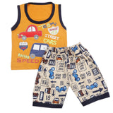 Boys Half Sleeves Sando Suit - Brown, Kids, Boys Sets And Suits, Chase Value, Chase Value