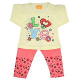 Newborn Girls Full Sleeves Suit - Lemon, Newborn Girls Sets & Suits, Chase Value, Chase Value