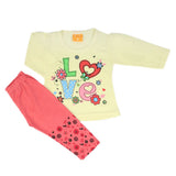 Newborn Girls Full Sleeves Suit - Lemon, Newborn Girls Sets & Suits, Chase Value, Chase Value