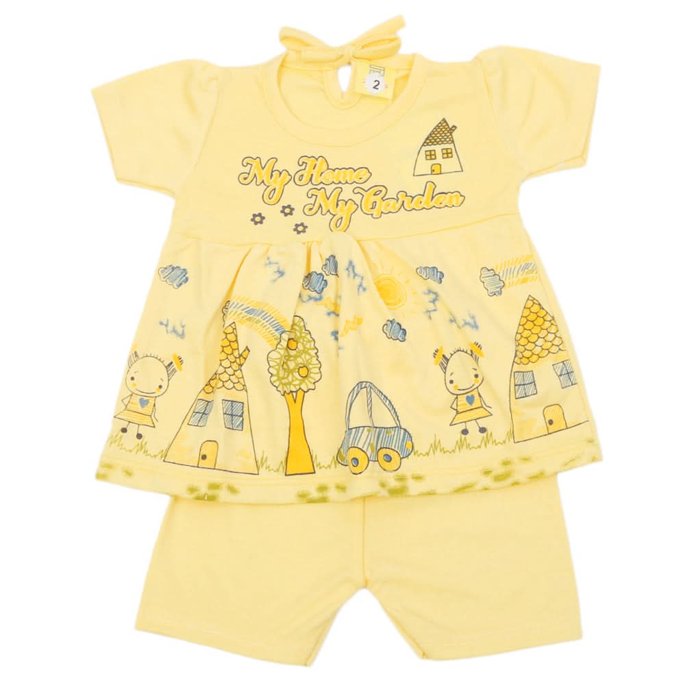 Newborn Girls Suit - Yellow, Newborn Girls Sets & Suits, Chase Value, Chase Value