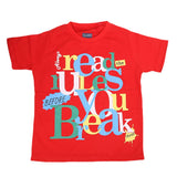 Boys Round Neck Half Sleeves T-Shirt - Red, Kids, Boys T-Shirts, Chase Value, Chase Value