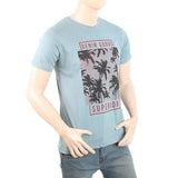 Men's Half Sleeves Printed T-Shirt - Steel Grey, Men, T-Shirts And Polos, Chase Value, Chase Value