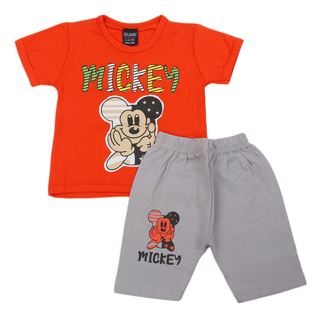 Boys Short Suit - Orange, Kids, Boys Sets And Suits, Chase Value, Chase Value