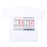Boys Half Sleeves T-Shirt - White, Kids, Boys T-Shirts, Chase Value, Chase Value