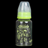 Kiddie Hi-Heat Resistant Glass Feeding Bottle 125ml/4oz - Green, Kids, Feeding Supplies, Chase Value, Chase Value