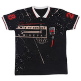 Boys Half Sleeves Polo T-Shirt - Black, Kids, Boys T-Shirts, Chase Value, Chase Value