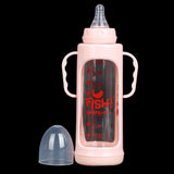 Fish Resistant Glass Feeding Bottle 240ml - Peach, Kids, Feeding Supplies, Chase Value, Chase Value