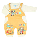 Newborn Boys Full Sleeves Romper - Mustard, Newborn Boys Rompers, Chase Value, Chase Value