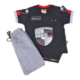 Boys Half Sleeves Suit 6B-02 - Black, Kids, Boys Sets And Suits, Chase Value, Chase Value
