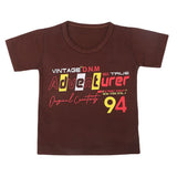 Boys Half Sleeves T-Shirt - Brown, Kids, Boys T-Shirts, Chase Value, Chase Value