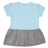 Girls Half Sleeves T-Shirt - Sea Blue, Kids, Girls T-Shirts, Chase Value, Chase Value