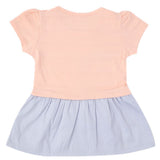 Girls Half Sleeves T-Shirt - Peach, Kids, Girls T-Shirts, Chase Value, Chase Value