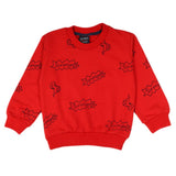 Boys Terry Sweat Shirt - Red, Boys Hoodies & Sweat Shirts, Chase Value, Chase Value