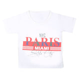 Boys Half Sleeves T-Shirt - White, Kids, Boys T-Shirts, Chase Value, Chase Value