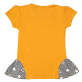 Girls Half Sleeves T-Shirt - Mustard, Kids, Girls T-Shirts, Chase Value, Chase Value