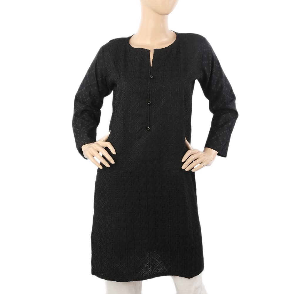 Women's Chicken Kurti - Black, Women Ready Kurtis, Chase Value, Chase Value