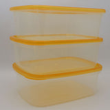 Multipurpose Storage Box 3 Pcs Large 1750 ml - Orange, Home & Lifestyle, Storage Boxes, Chase Value, Chase Value