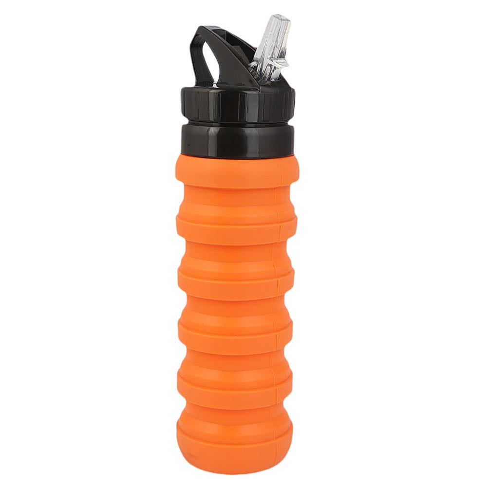 Silicone Water Bottle 700 ML - Orange, Home & Lifestyle, Glassware & Drinkware, Chase Value, Chase Value
