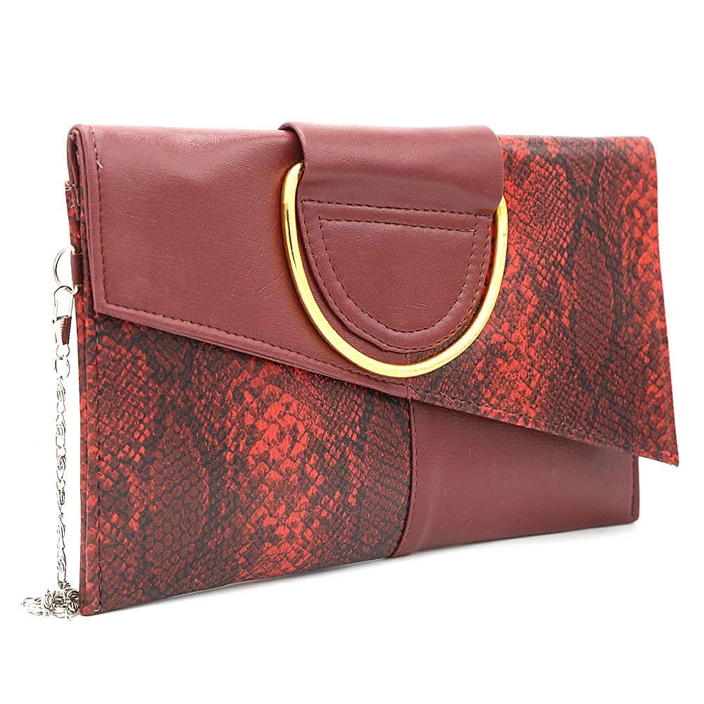Women's Clutch K-2089 - Maroon, Women, Clutches, Chase Value, Chase Value