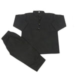 Girls 2 Pcs Shalwar Suit - Black, Girls Shalwar Kameez, Chase Value, Chase Value
