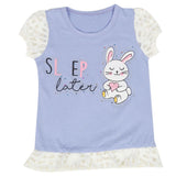 Girls Half Sleeves T-Shirt - Purple, Kids, Girls T-Shirts, Chase Value, Chase Value