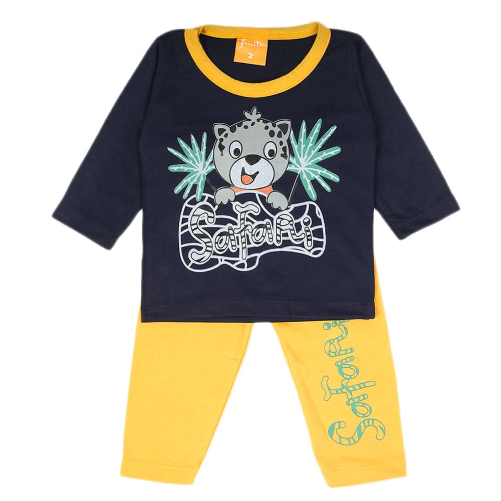 Newborn Boys Full Sleeves Suit - Navy Blue, Newborn Boys Sets & Suits, Chase Value, Chase Value