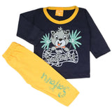 Newborn Boys Full Sleeves Suit - Navy Blue, Newborn Boys Sets & Suits, Chase Value, Chase Value