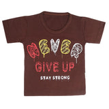 Boys Half Sleeves T-Shirt - Brown, Kids, Boys T-Shirts, Chase Value, Chase Value