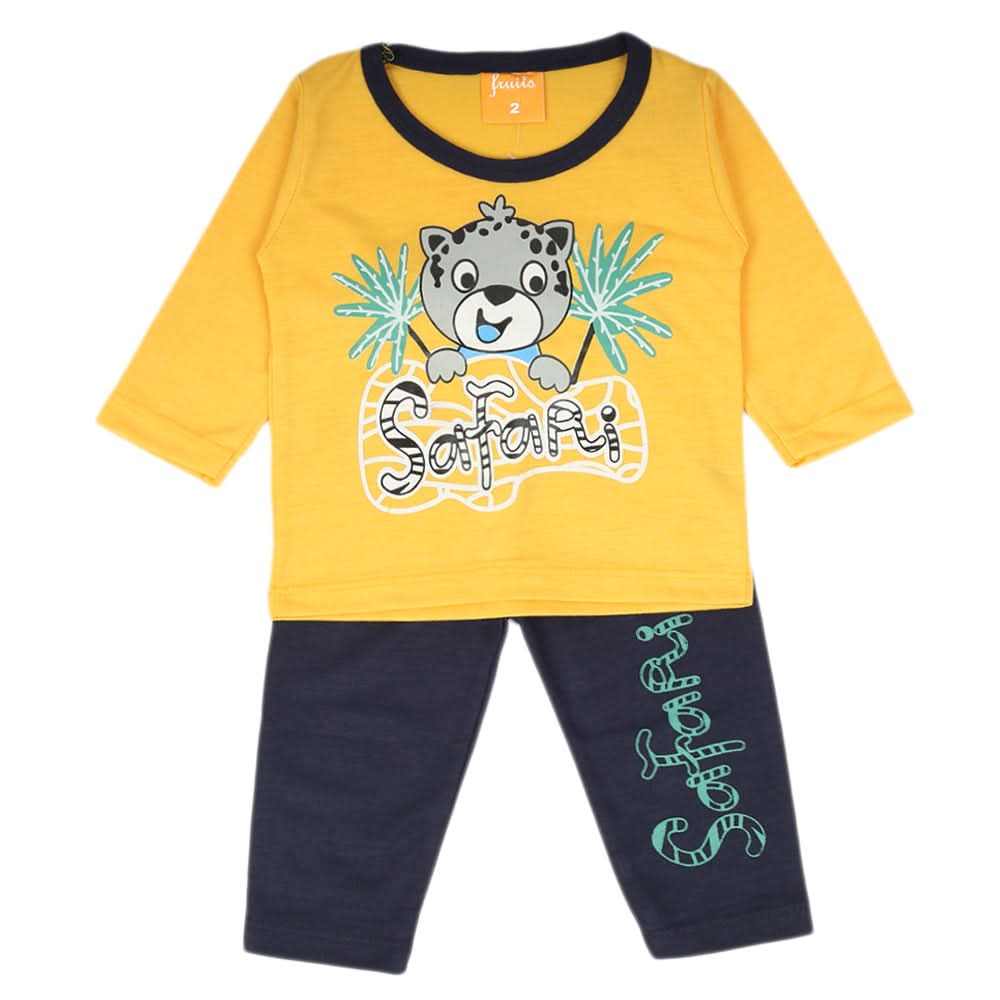 Newborn Boys Full Sleeves Suit - Yellow, Newborn Boys Sets & Suits, Chase Value, Chase Value