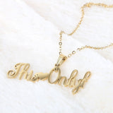 Name Locket Chain - Golden - (This❤️Only), Women, Chains & Lockets, Chase Value, Chase Value
