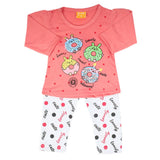 Newborn Girls Full Sleeves Suit - Dark Pink, Newborn Girls Sets & Suits, Chase Value, Chase Value
