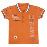 Boys Half Sleeves Polo T-Shirt - Rust, Kids, Boys T-Shirts, Chase Value, Chase Value