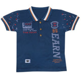 Boys Half Sleeves Polo T-Shirt - Steel Blue, Kids, Boys T-Shirts, Chase Value, Chase Value