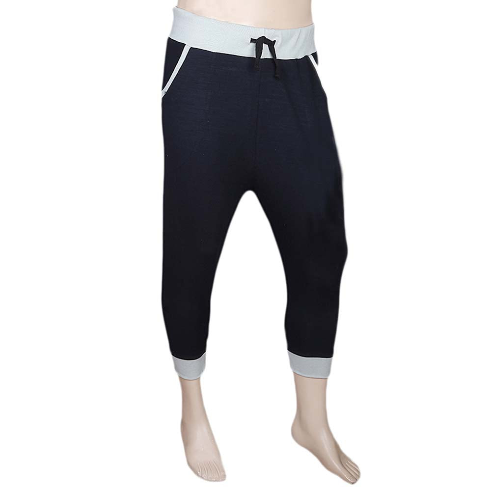 Men's Plain 3 Quarter Shorts - Navy Blue, Men, Shorts, Chase Value, Chase Value