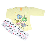 Newborn Girls Full Sleeves Suit - Lemon, Newborn Girls Sets & Suits, Chase Value, Chase Value
