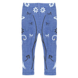 Girls Denim Printed Tight - Blue, Kids, Tights Leggings And Pajama, Chase Value, Chase Value