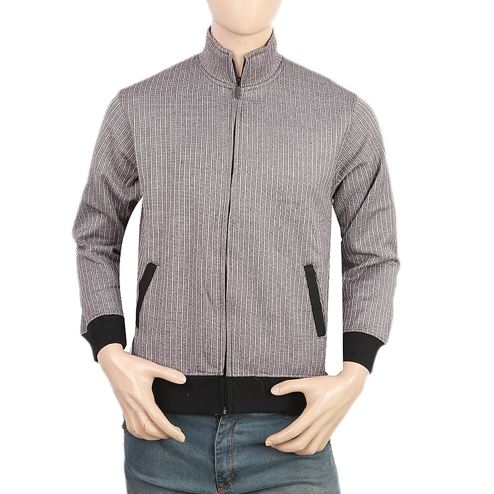 Men's Fleece Zip Jacket - Dark Brown, Men, Jackets and Hoodies, Chase Value, Chase Value