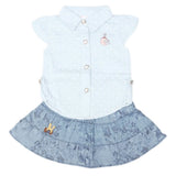 Newborn Girls 2pcs Suit - L-blue, Kids, NB Girls Sets And Suits, Chase Value, Chase Value