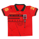 Boys Half Sleeves Polo T-Shirt - Red, Kids, Boys T-Shirts, Chase Value, Chase Value