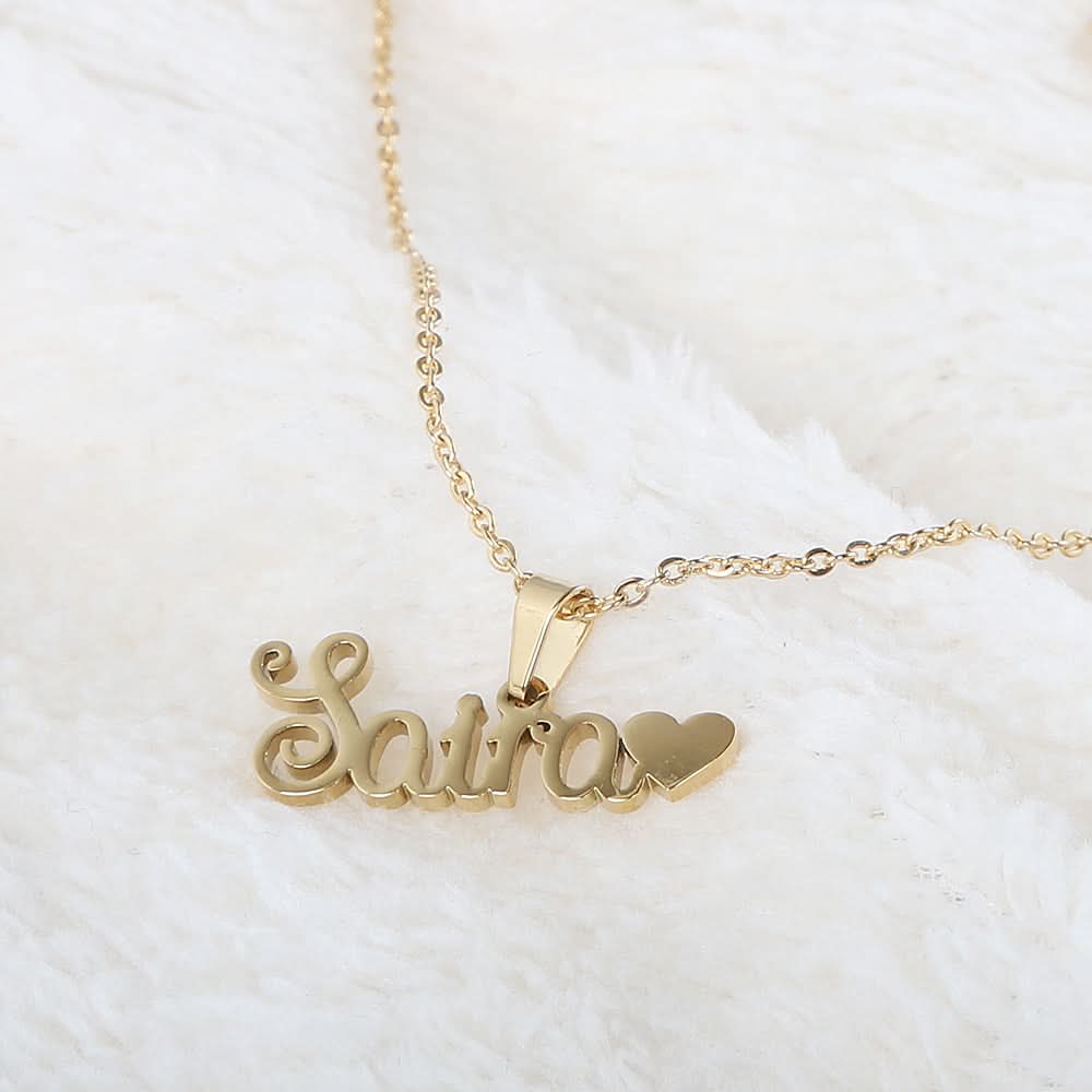 Name Locket Chain - Golden - (Saira), Women, Chains & Lockets, Chase Value, Chase Value