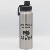 Bottle Soldier 1000ML - Silver, Home & Lifestyle, Glassware & Drinkware, Chase Value, Chase Value