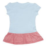 Girls Half Sleeves T-Shirt - Blue, Kids, Girls T-Shirts, Chase Value, Chase Value